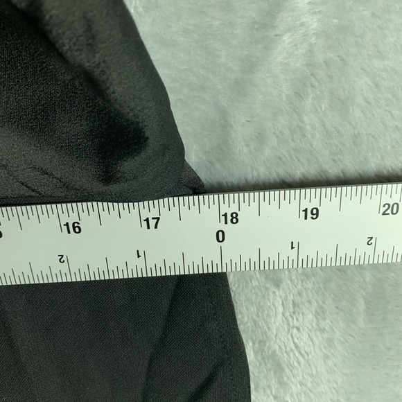 Hugo BOSS Women's Datinar Dress 12 Black Twist Neck Sleeveless Satin Top Stretch - Picture 10 of 12